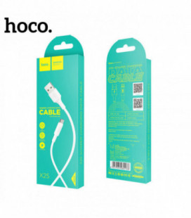 USB kabelis Hoco X25 microUSB 1.0m baltas