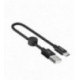 USB kabelis Hoco X35 Lightning 0.25m juodas