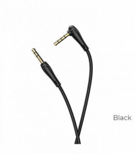 Audio adapteris Hoco UPA15 AUX 3,5mm į 3,5mm su mikrofonu juodas