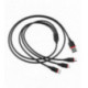 USB kabelis Borofone BX17 3in1 microUSB-Lightning-Type-C 1.0m juodas