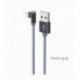 USB kabelis Borofone BX26 Lightning 1.0m metalinis pilkas