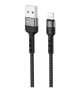USB kabelis Borofone BX34 Lightning 1.0m juodas