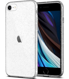 Skaidrus dėklas su blizgučiais Apple iPhone 7 / 8 / SE 2020 / SE 2022 telefonui "Spigen Liquid Crystal Glitter"