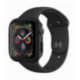 Juodas dėklas Apple Watch 4/5/6/SE (44mm) laikrodžiui "Spigen Thin Fit"