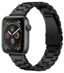 Juoda apyrankė Apple Watch 4 / 5 / 6 / 7 / 8 / SE / Ultra (42 / 44 / 45 / 49 mm) laikrodžiui "Spigen Modern Fit Band"