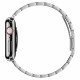 Sidabrinės spalvos apyrankė Apple Watch 8 / 9 / 10 / 11 / 12 / SE / Ultra (44 / 45 / 46 / 49 mm) "Spigen Modern"