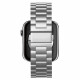 Sidabrinės spalvos apyrankė Apple Watch 8 / 9 / 10 / 11 / 12 / SE / Ultra (44 / 45 / 46 / 49 mm) "Spigen Modern"