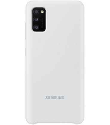 Originalus baltas dėklas "Silicone Cover" Samsung Galaxy A41 telefonui "EF-PA415TWE"