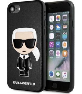 Juodas dėklas Apple iPhone 8 / SE 2020 / SE 2022 telefonui "KLHCI8IKPUBK Karl Lagerfeld Full Body Iconic Cover"