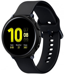 Juodas dėklas Samsung Galaxy Watch Active 2 (44mm) laikrodžiui "Spigen Liquid Air"