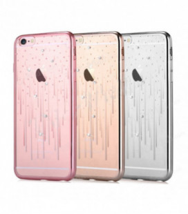 Dėklas Devia Meteor Crystal Apple iPhone X/XS sidabrinės spalvos