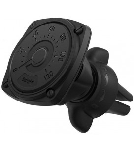 Juodas magnetinis automobilinis telefono laikiklis tvirtinamas į groteles "Ringke Power Clip"