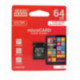 Atminties korta Goodram microSD 64Gb UHS I (class 10) + SD adapter