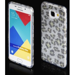 Sidabrinės spalvos silikoninis blizgantis dėklas Samsung Galaxy J5 2016 J510F telefonui "Blink Panther"