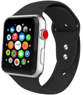 Juoda apyrankė Apple Watch 4 / 5 / 6 / 7 / SE (42 / 44 / 45 mm) laikrodžiui "Tech-Protect Iconband"
