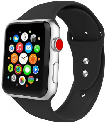 Juoda apyrankė Apple Watch 4 / 5 / 6 / 7 / 8 / 9 / SE / Ultra 1 / 2 (42 / 44 / 45 / 49 mm) laikrodžiui "Tech-Protect Iconband"