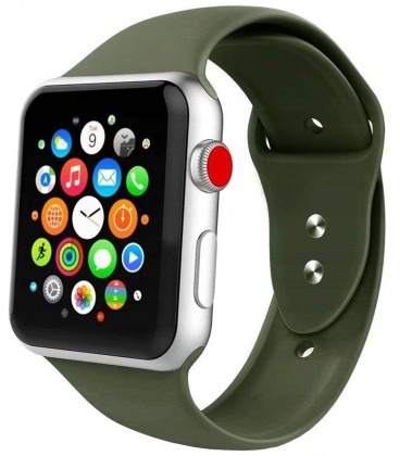 Žalia apyrankė Apple Watch 4 / 5 / 6 / 7 / SE (42 / 44 / 45 mm) laikrodžiui  \