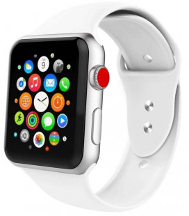 Balta apyrankė Apple Watch 4 / 5 / 6 / 7 / 8 / SE / Ultra (42 / 44 / 45 / 49 mm) laikrodžiui "Tech-Protect Iconband"