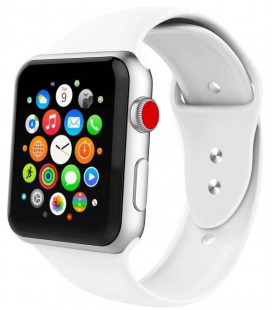 Balta apyrankė Apple Watch 4 / 5 / 6 / 7 / 8 / SE (38 / 40 / 41 mm) laikrodžiui "Tech-Protect Iconband"