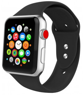 Juoda apyrankė Apple Watch 4 / 5 / 6 / 7 / 8 / SE (38 / 40 / 41 mm) laikrodžiui "Tech-Protect Iconband"