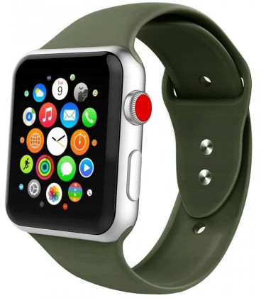 Žalia apyrankė Apple Watch 4 / 5 / 6 / 7 / SE (38 / 40 / 41 mm) laikrodžiui  \