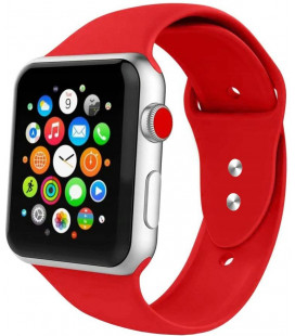 Raudona apyrankė Apple Watch 4 / 5 / 6 / 7 / 8 / SE (38 / 40 / 41 mm) laikrodžiui "Tech-Protect Iconband"