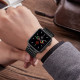 Juoda apyrankė Apple Watch 4 / 5 / 6 / 7 / 8 / 9 / SE / Ultra 1 / 2 (42 / 44 / 45 / 49 mm) laikrodžiui "Tech-Protect Stainless"