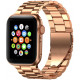 Rausvai auksinė apyrankė Apple Watch 4 / 5 / 6 / 7 / 8 / 9 / SE / Ultra 1 / 2 (42 / 44 / 45 / 49 mm) laikrodžiui "Tech-Protect"