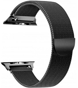 Juoda apyrankė Apple Watch 8 / 9 / 10 / 11 / 12 / SE / Ultra (44 / 45 / 46 / 49 mm) laikrodžiui "Tech-Protect Milanese"