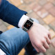 Juoda apyrankė Apple Watch 4 / 5 / 6 / 7 / 8 / 9 / SE / Ultra 1 / 2 (42 / 44 / 45 / 49 mm) laikrodžiui "Tech-Protect Milanese"