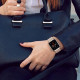 Sidabrinės spalvos apyrankė Apple Watch 8 / 9 / 10 / 11 / 12 / SE (40 / 41 / 42 mm) laikrodžiui "Tech-Protect Milaneseband"