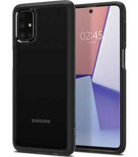 Juodas dėklas Samsung Galaxy M31S telefonui "Spigen Ultra Hybrid"