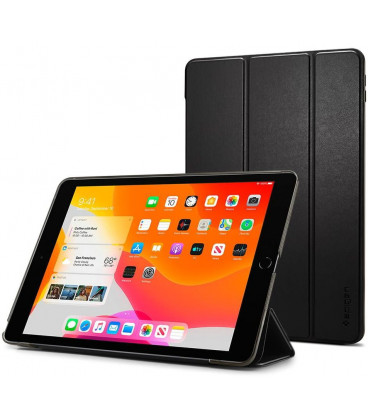Juodas atverčiamas dėklas Apple iPad 10.2 2019 / 2020 / 2021 planšetei "Spigen Smart Fold"