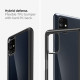 Juodas dėklas Samsung Galaxy M51 telefonui "Spigen Ultra Hybrid"