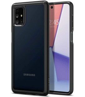 Juodas dėklas Samsung Galaxy M51 telefonui "Spigen Ultra Hybrid"