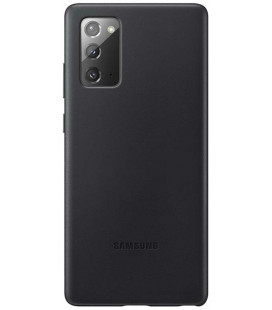 Originalus juodas dėklas "Leather Cover" Samsung Galaxy Note 20 telefonui "EF-VN980LBE"