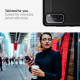 Juodas dėklas Samsung Galaxy S20 FE telefonui "Spigen Rugged Armor"