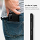 Juodas dėklas Samsung Galaxy S20 FE telefonui "Spigen Rugged Armor"
