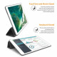 Juodas atverčiamas dėklas Apple iPad Air 2 planšetei "Tech-Protect Smartcase"