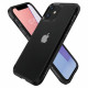 Juodas dėklas Apple iPhone 12 Mini telefonui "Spigen Ultra Hybrid"
