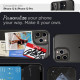 Juodas dėklas Apple iPhone 12/12 Pro telefonui "Spigen Ultra Hybrid"