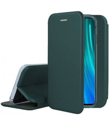 Žalias atverčiamas dėklas Xiaomi Redmi 9A telefonui "Book Elegance"