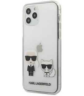 Skaidrus dėklas Apple iPhone 12/12 Pro telefonui "KLHCP12MCKTR Karl Lagerfeld PC/TPU Karl &Choupette Cover"