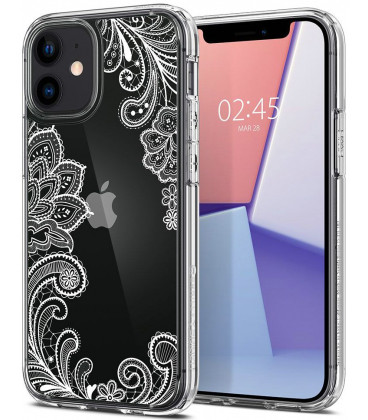 Skaidrus dėklas Apple iPhone 12 Mini telefonui "Spigen Cyrill Cecile White Mandala"