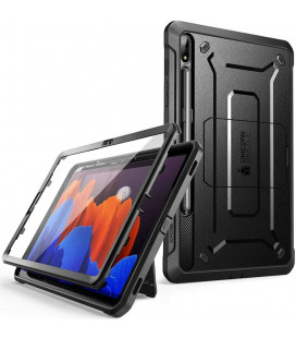 Juodas dėklas Samsung Galaxy Tab S7 Plus / S8 Plus 12.4 planšetei "Supcase Unicorn Beetle Pro"