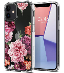 Dėklas su gėlėmis Apple iPhone 12 Mini telefonui "Spigen Cyrill Cecile Rose Floral"