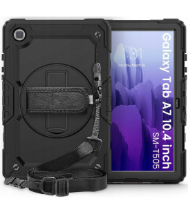 Juodas dėklas Samsung Galaxy Tab A7 10.4 T500/T505 planšetei "Tech-Protect Solid360"