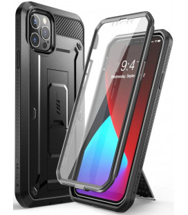 Juodas dėklas Apple iPhone 12 Pro Max telefonui "Supcase Unicorn Beetle Pro"