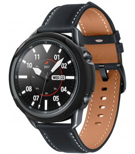 Juodas dėklas Samsung Galaxy Watch 3 45mm laikrodžiui "Spigen Liquid Air"