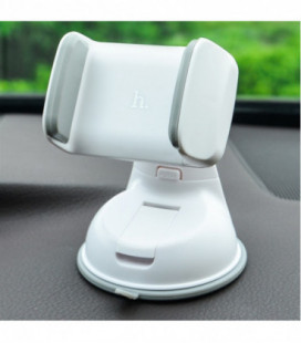 Automobilinis Universalus telefono laikiklis Hoco CA5, tvirtinamas prie lango, trumpa-standi kojelė baltas
